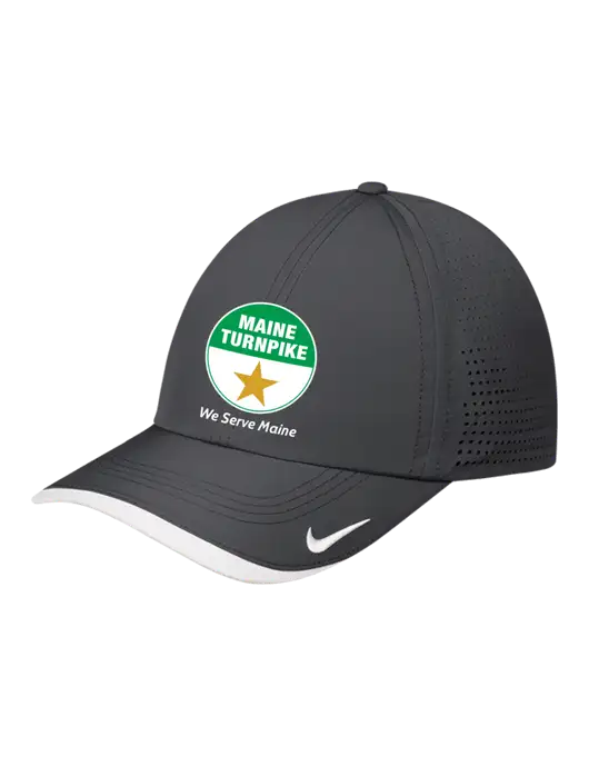 Nike Dark Grey/White Dri-FIT Perforated Performance Cap w/MTA Turnpike Logo
