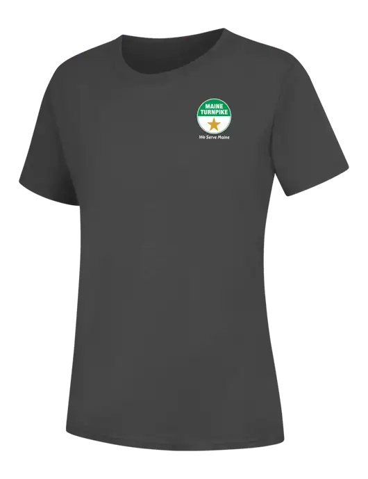 Womens Charcoal Core Blend Tee w/MTA Turnpike Logo