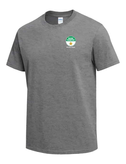 Medium Grey Heather Heavyweight 6.1 oz T-Shirt w/MTA Turnpike Logo