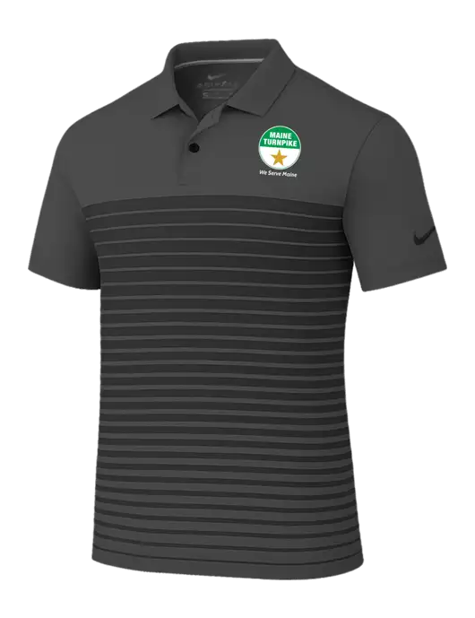 Nike Dark Grey Dri-FIT Vapor Block Polo w/MTA Turnpike Logo