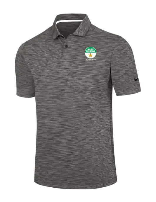 Nike Dark Grey Dri-FIT Vapor Space Dyed Polo w/MTA Turnpike Logo