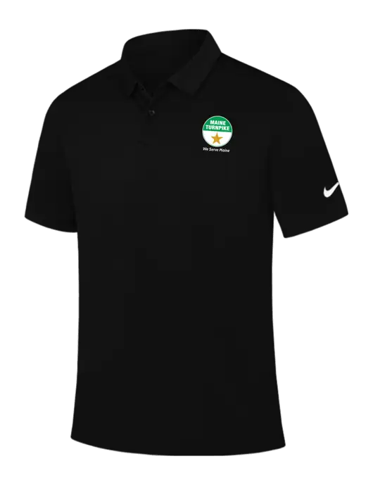 Nike Black Dry Essential Solid Polo w/MTA Turnpike Logo