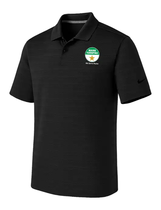 Nike Black Dri-FIT Vapor Jacquard Polo w/MTA Turnpike Logo