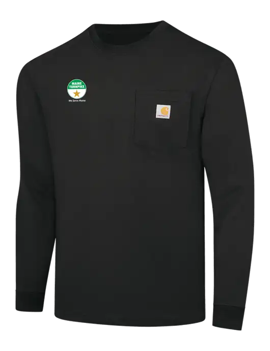 Carhartt Black Workwear Pocket Long Sleeve T-Shirt w/MTA Turnpike Logo