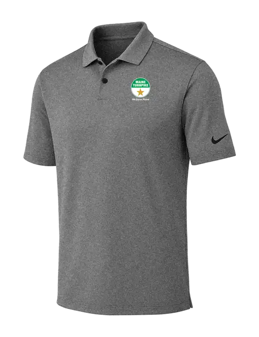 Nike Dark Grey Heather Dri-FIT Vapor Polo w/MTA Turnpike Logo