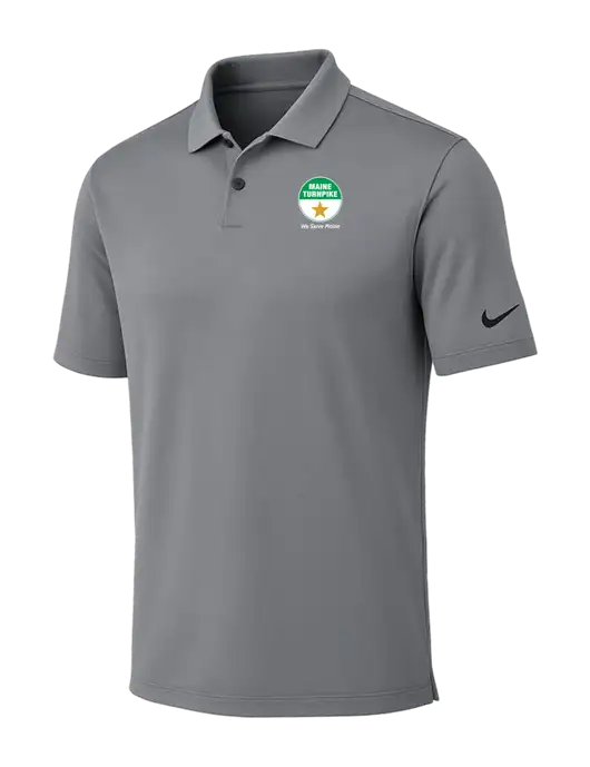 Nike Medium Grey Dri-FIT Vapor Polo w/MTA Turnpike Logo