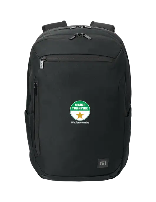 TravisMathew Black Duration Backpack w/MTA Turnpike Logo