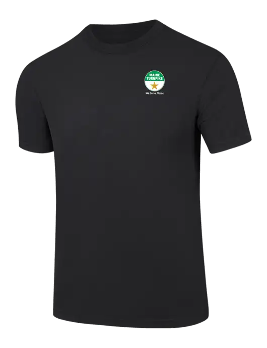 Comfort Colors 6.1 oz Black Heavyweight Ring Spun T-Shirt w/MTA Turnpike Logo