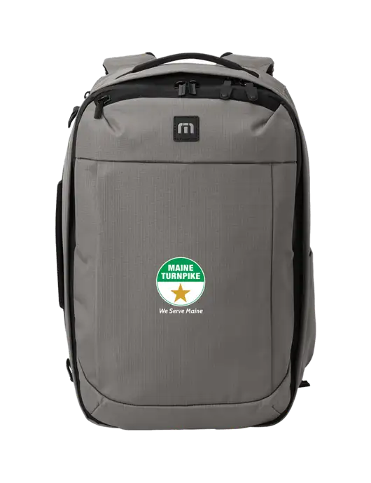 TravisMathew Medium Grey Convertible Backpack w/MTA Turnpike Logo