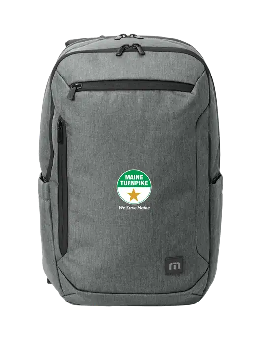 TravisMathew Medium Grey Heather Duration Backpack w/MTA Turnpike Logo
