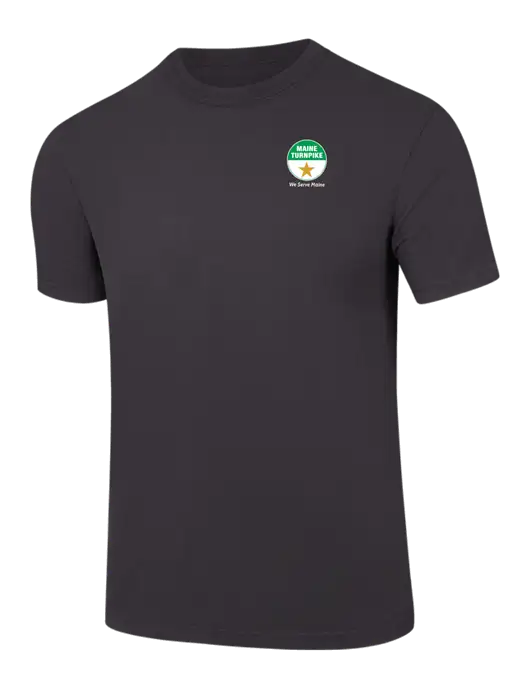 Comfort Colors 6.1 oz Dark Grey Heavyweight Ring Spun T-Shirt w/MTA Turnpike Logo