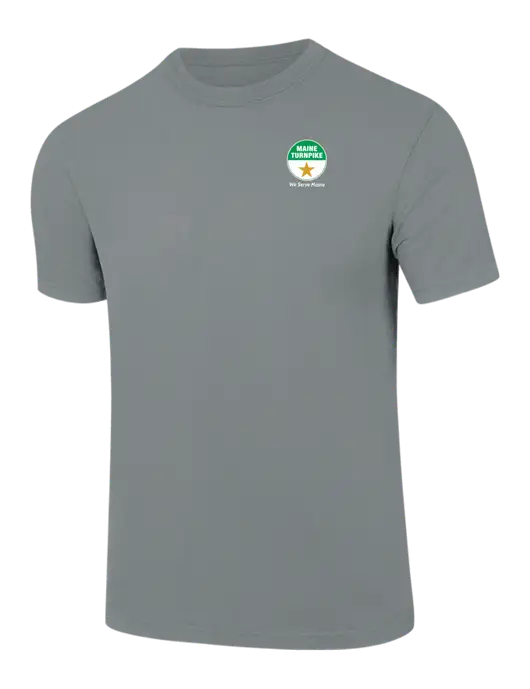 Comfort Colors 6.1 oz Medium Grey Heavyweight Ring Spun T-Shirt w/MTA Turnpike Logo