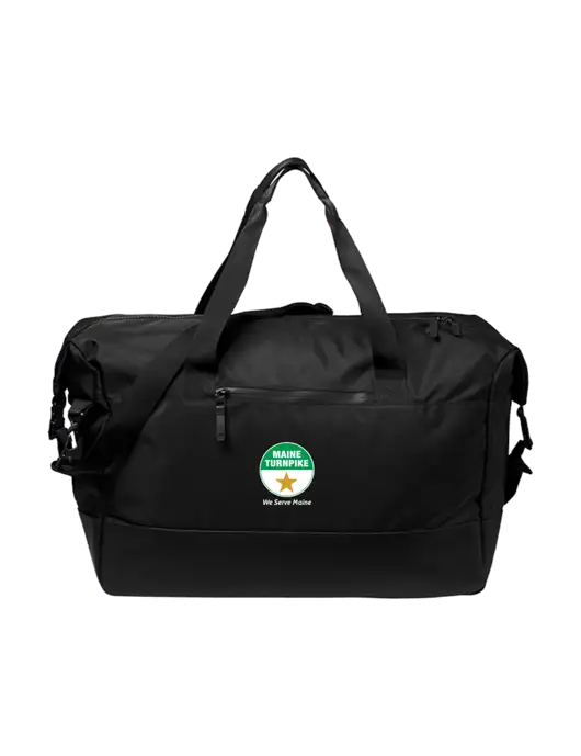 Mercer+Mettle Black Weekender Duffel w/MTA Turnpike Logo