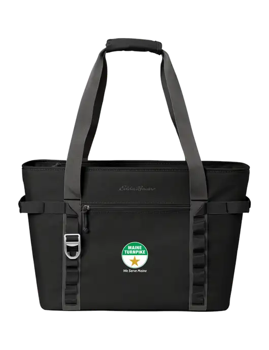 Eddie Bauer Black/Medium Grey Max Cool Tote Cooler  w/MTA Turnpike Logo
