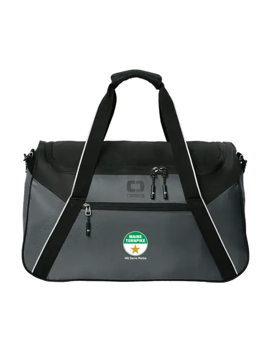 OGIO Dark Medium Grey/Black Inception Duffel w/MTA Turnpike Logo