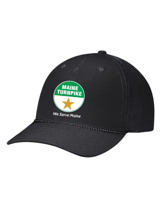 Richardson Laser Perf Performance Black/Black-Grey Rope Cap w/MTA Turnpike Logo