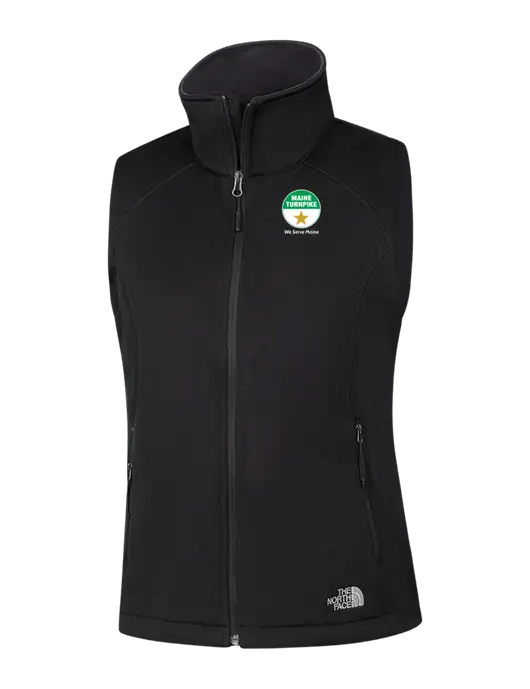 The North Face Womens Black Ridgewall Soft Shell Vest  w/MTA Turnpike Logo