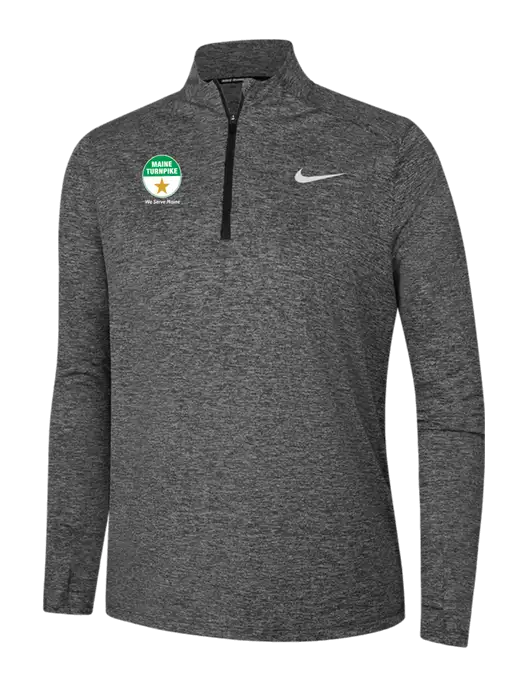 Nike Black Heather Womens Dri-FIT Element 1/2-Zip Pullover w/MTA Turnpike Logo