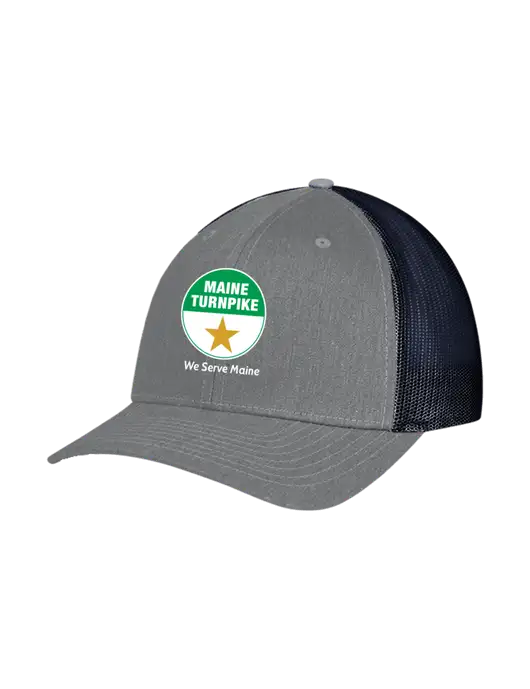 Richardson Adjustable Snapback Original 112 Trucker Cap Heather Grey w/Navy Mesh w/MTA Turnpike Logo
