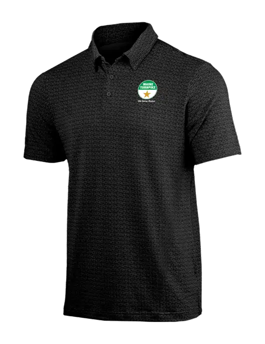 Adidas Black Printed Blend Polo w/MTA Turnpike Logo