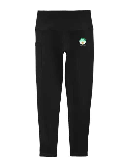Womens Black High Rise 7/8 Legging w/MTA Turnpike Logo