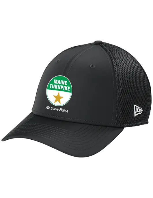New Era 39THIRTY Performance Stretch Charcoal Grey Mesh Cap w/MTA Turnpike Logo