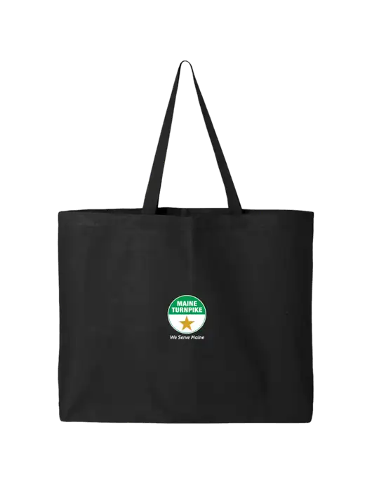 Sturdy Canvas Black Tote w/MTA Turnpike Logo