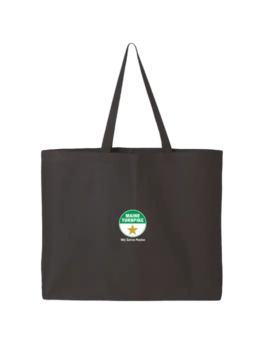 Sturdy Canvas Charcoal Tote w/MTA Turnpike Logo