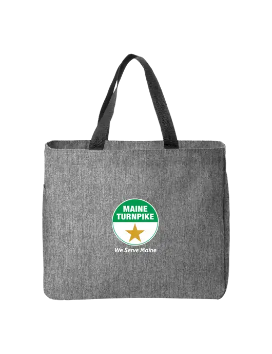 Essential Medium Grey Heather Tote w/MTA Turnpike Logo