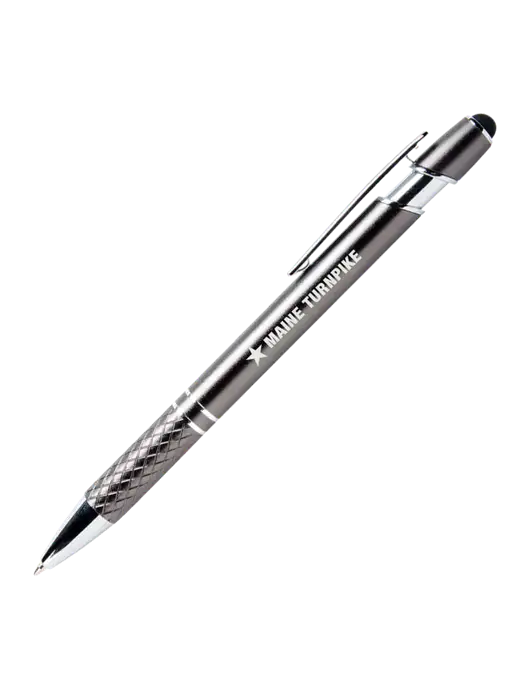 Valencia Gunmetal Stylus Pen - Black Ink w/MTA Turnpike Logo