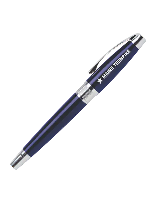 Masscotti Navy Rollerball Pen - Black Ink w/MTA Turnpike Logo