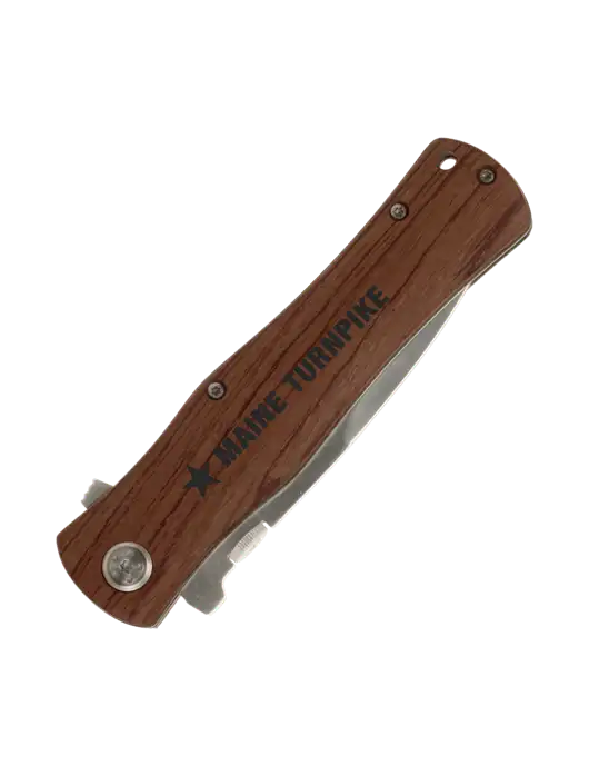 Wood Handle Knife w/MTA Turnpike Logo